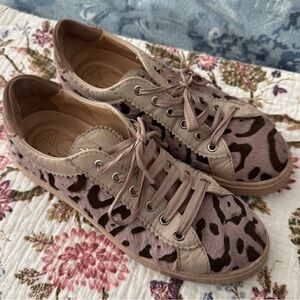 AGL Women's Sneakers - Brown and Tan Leopard Print